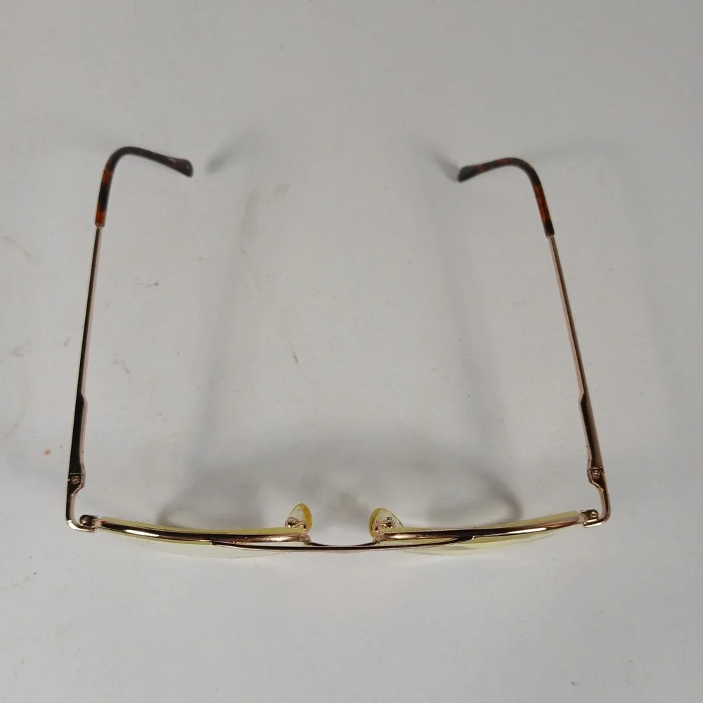 Vtg Gallery G513 54-18 140mm 80s Style Metal Aviator Eyeglasses Frame